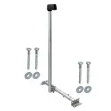 Premium X Basic X120-48 SAT TV Teleskop-Dachsparrenhalter 120cm Mast 48mm Stahl feuerverzinkt Dach-Sparren-Halterung für Satelliten-Antenne Satellitenschüssel Kabeldurchführung Mastkappe