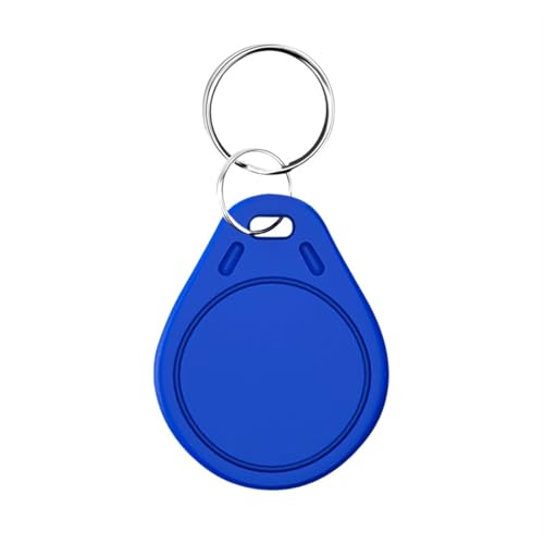 5Pcs EM4305 125Khz Card RFID ABS T5577 Proximity Copiable Clone Duplicator Rewritable Writable Copy Keyfob Ring Token Tag(5pcs blue)