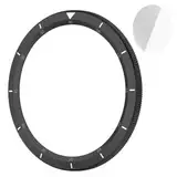 BOWTONG 2-in-1-Armbandlünette aus Metall für Xiaomi Watch S3/S3 eSIM Abdeckung + Glasschale für Xiaomi Protektoren S4/S4 Bildschirm