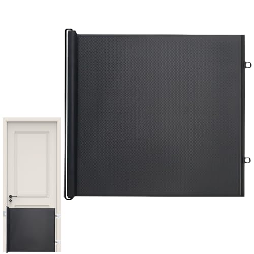 Eventerde 130x78cm Schutzgitter Treppe Hund Türschutzgitter Ausziehbar Baby Treppenschutzgitter Inziehbares Netzwerk Verstellbar Ausziehbar Für Kinder Katzen Und Hunde