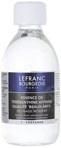 Lefranc & Bourgeois Malmittel, gereinigtes Terpentinöl für Ölfarben in 250 ml Flasche