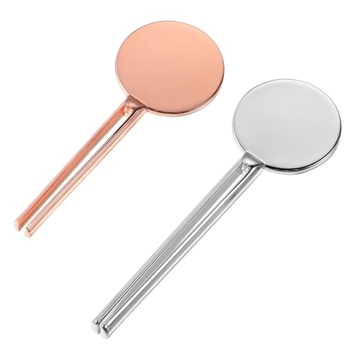 Thinp 2 Stück Tubenquetscher,Edelstahl Tubenausdrücker,Metall Zahnpasta Squeezer,Zahnpasta Tubenpresse,Tubenaufroller für Küche Bad Studio Schuhcreme Zahnpasta Haarfärbemittel Handcreme Pigmente