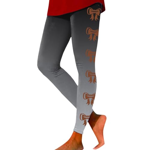 Bürobedarf Frauen-Druck-Strumpfhosen-Leggings-Kontroll-Yoga-Sport-Leggings für Frauen-Leggings Lederimitat Leggings (Dark Gray, L)