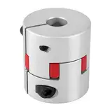Wellenkupplung 10mm bis 19mm L40xD42 Wellen Pflaume Kupplungskoppler Flexibles Elastischer Aluminium für Servomotor, Schrittmotor, Encoder, Maschinen-Plattform