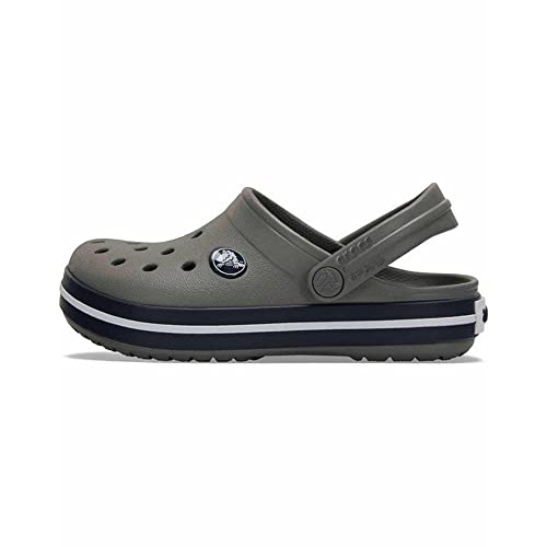 Crocs Unisex Kids Crocband Clog K, Smoke/Navy, 34/35 EU