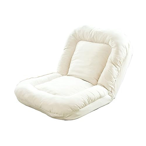 Armloser Lazy-Couch-Schlafsessel Verstellbares Bodensofa, Balkon-Freizeit-Klappsofa, Faltbares Lazy-Sofabett Mit 5 Positionen, Für Gaming, Meditation, Klassenzimmer Und Wohnzimmer ( Color : Beige , Si