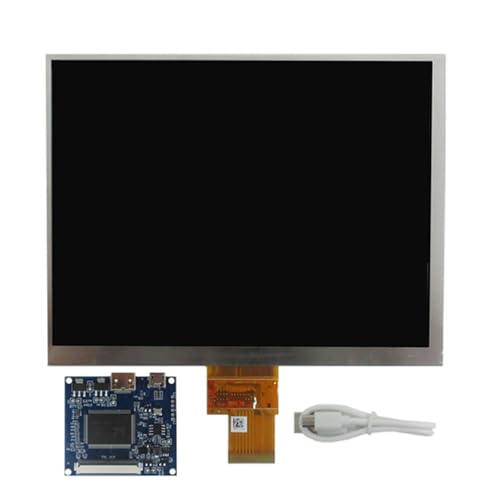 8 Zoll 1024x768 IPS 4:3 vielseitiges Universal Tragbares DIY LCD Display Bildschirm Mini-HDMI 5V Treibersteuerplatine Raspberry Pi PC Computer Zweitbildschirm Monitor.