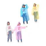 Sosoport 4 Stück Regenmantel für Kinder Maler Overalls Isolationsarbeitsanzug Laboroveralls einwegregenponchos einwegponcho wimperntusche Regenjacke tragbarer Regenmantel draussen OP-Kittel