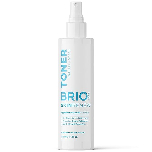 BRIOTECH Skin Renew Toner Face Spray - reines Hypochlorous Acid Spray - beruhigendes HOCl Gesichtsspray für alle Hauttypen - feuchtigkeitsspendender Hypochlorige Säure Toner, 100 ml
