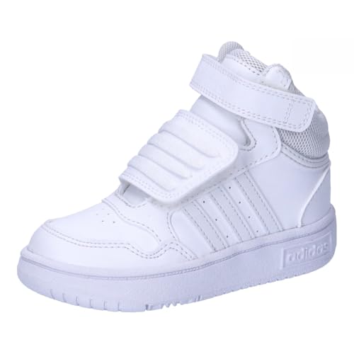 adidas Hoops Mid Shoes Nicht-Fußball-Halbschuhe, Cloud White/Cloud White/Cloud White, 25 EU