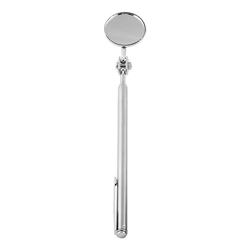 VOBOR Universal Auto Inspektionsspiegel with Telescopic Handle,30x600mm Teleskopspiegel Foldable Round Teleskopspiegel für Car Repair