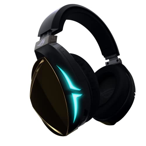 ASUS ROG Strix Fusion 500 Gaming Headset with Headset-to-Headset RGB Light Synchronisation via Mobile App Control, Hi-Fi-Grade ESS DAC and Amplifier and 7.1 Virtual Surround, Black