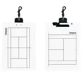 Serenitison Tennis Coach Board Trainer Taktiktafel,Wiederverwendbare Tennis Trainings Anzeigetafel,Tragbare Anzeigetafel,Dry Erase Taktiktafel Tennis für Trainer,für Strategisierung,Techniken