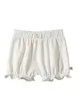 Sterntaler Shorts Sommer Jersey Girl uni Hase Happy für Mädchen - Baby Hose mit Zierschleife am Bund - kurze Hose aus Baumwolljersey mit angenehmem Tragegefühl - ecru, 86