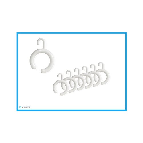 KS Handel 24 14 x DUSCHVORHANGRINGE OFFEN BARRIEREFREI MIT Haken FÜR DUSCHVORHANG DUSCHVORHANGSTANGE! Shower Curtain Rings! (Weiss)