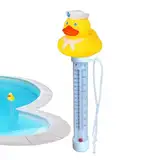 Wassertemperaturanzeige für Pool | Enten-Temperaturmesser mit Schnur – Temperaturmesser für, Spa, Schwimmbäder, Angelteich