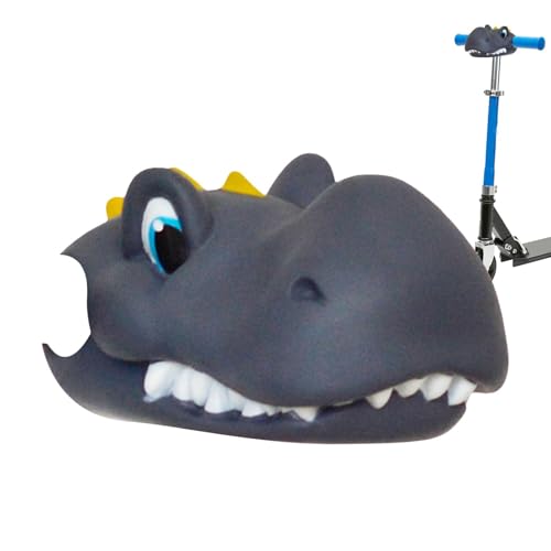 Rollerzubehör für Kinder,Rollerzubehör für ,Fahrradlenker-Dekorationsspielzeug - Roller-Dinosaurier-Griffe, Cartoon-Roller-Fahrrad-Ornament, Dinosaurier-Kopf für T-Bar-Kick-Scooter-Fahrrad-Dekoration