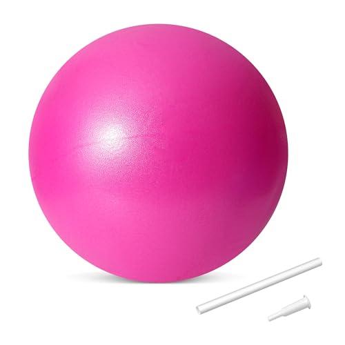 TRIXES Rosa Pilates-Übung, Kräftigungsball, PVC, Yoga-Workout-Gymnastik-Übungshilfe, Gymnastikball, Pilates-Ball, Fitnessstudio-Zubehör, Trainingsgeräte