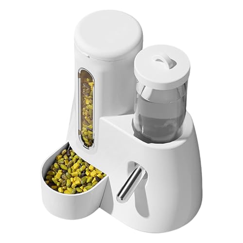 Hamster Wasserspender | Automatischer Futterspender Käfig Wasserflasche - 2 in 1 Frettchen Käfig Zubehör, Futterbehälter Auslaufsicher für Kleintiere