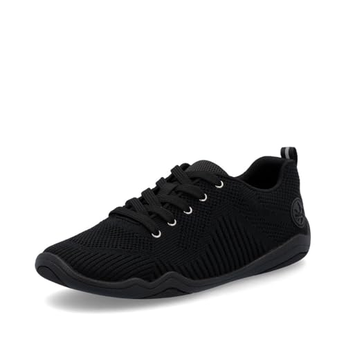 Rieker Damen Low-Top Sneaker 45222, Frauen Halbschuhe, lose Einlage,Freizeitschuhe,Laufschuhe,straßenschuhe,Sportschuhe,schwarz (00),40 EU / 6.5 UK
