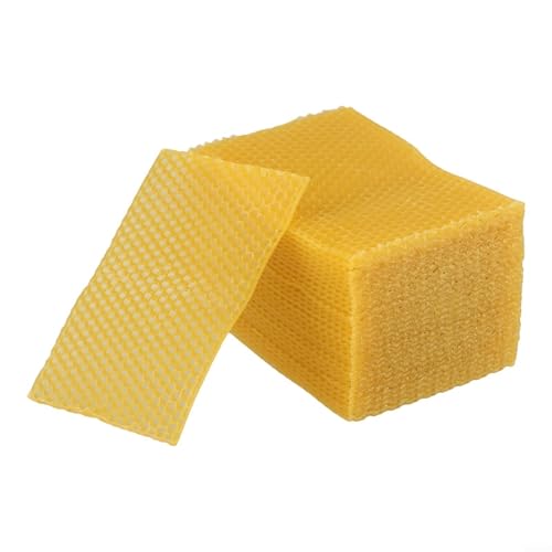 Brood Wired Wax Foundation 30 Stück Bienenwachs Foundation Blätter 13 x 8,9 cm tief geschnitten Honeyc-omb Sta-rter Kit für schnelles Ne-st Building High Yield Bienenzucht Zubehör