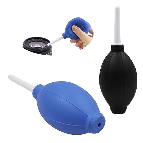 2er Set Blasebalg Kamera, Mini Blasebalg, Weicher Gummi-Luftgebläse Blaster Staubreiniger, Blasebalg Klein, Saubere Gebläse für Objektiv, Kamera, Sensor, Tastatur,Sichere Reinigung ohneRückstände