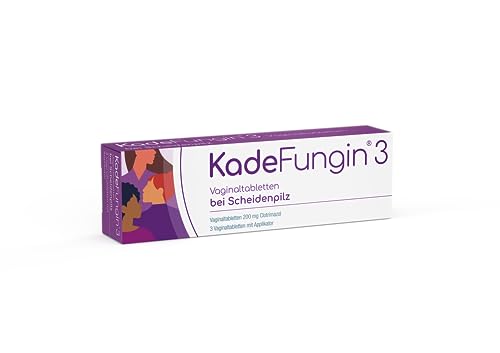 KadeFungin3-3x Vaginaltabletten mit Applikator: Gegen Scheidenpilz für den weiblichen Intimbereich, 200mg