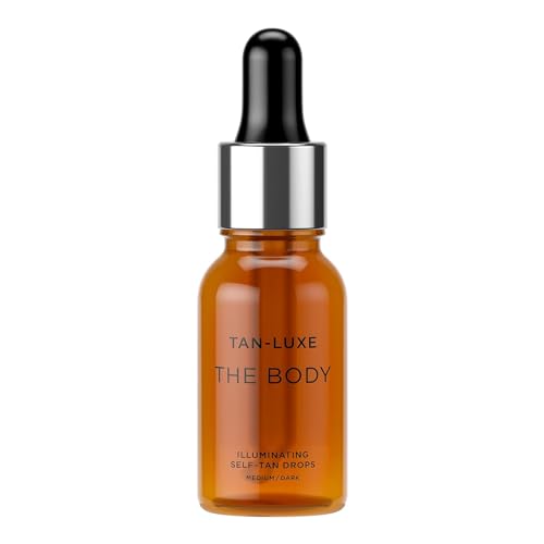 TAN-LUXE THE BODY Selbstbräunungstropfen, mittel/dunkel (15 ml), fügen Sie Bräunungstropfen zur Hautpflege hinzu, für individuelle Körperbräunung, tierversuchsfrei & vegan