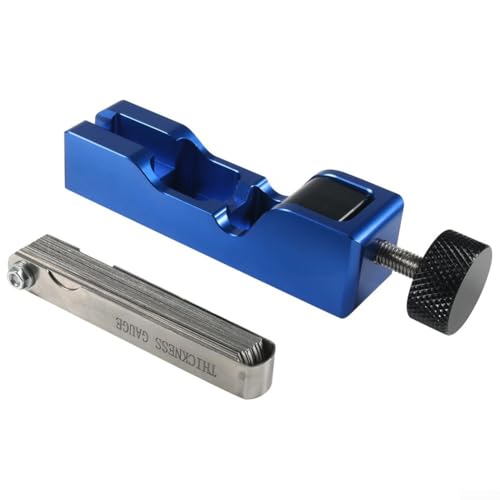 Uwithdanceme Gap Adjustment Tool High Turbo Power Tool Fühlerlehre für Autos und Motorräder Einstellwerkzeug mit Fühlerlehre für 10/12/14/16 mm (blau)