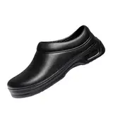 Professionelle Öl- Und Wasserabweisende Rutschfeste Und Atmungsaktive Arbeitsschuhe Für Köche, Stoßdämpfende Schuhe Mit Fußgewölbeunterstützung Leichte Schuhe Pflegekräfte Gartenarbeiter(Black,44 EU)