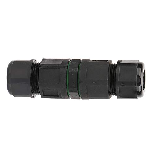 Wasserdichter IP68-Stecker, Kabelstecker, 3-poliger Kabelstecker, Elektrischer Anschlussdraht-Adapter für Haus, Garten, Leitungsanschlüsse