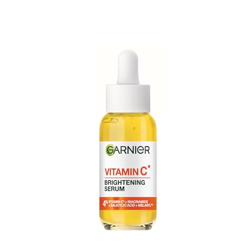 Garnier Vitamin C+ Glow Booster Serum – pflegendes Gesichtsserum mit Vitamin C und Melasyl gegen dunkle Pigmentflecken, für einen ebenmäßigen Teint und strahlend schöne Haut, 30 ml