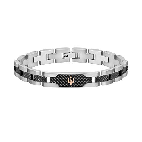 Maserati Maserati Herrenarmband, JEWELS Kollektion, aus Edelstahl,Grau PVD, Rosegold PVD - JM419ASC01