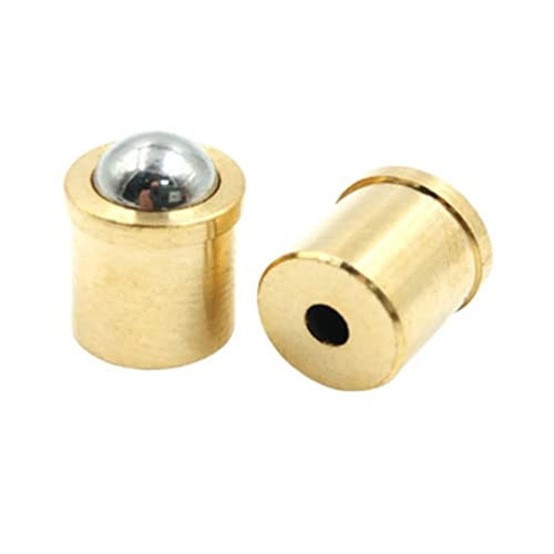 5/10 Stück 3 mm, 4 mm, 5 mm, 6 mm, 8 mm, 10 mm Stufen-Kolben aus Edelstahl, Messing, Push-Fit-Kugelfeder, Kugelstößel(Color:Brass Plunger Step,Size:YXP08 8MM X 9)