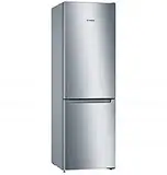 Bosch KGN36NLEA Serie 2 Kühl-Gefrier-Kombination, 186x60 cm, 216L Kühlen+89L Gefrieren, NoFrost nie wieder abtauen, MultiBox XXL Lagerung von Obst und Gemüse, LED-Beleuchtung gleichmäßige Ausleuchtung