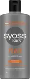 Syoss Shampoo Men Power (440 ml), kräftigendes Herren Shampoo mit Koffein & Power-Boost Technologie stimuliert die Haarwurzeln, Haar Shampoo für normales Haar