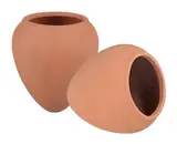 KOPP VERLAG Bewässerungshilfe aus Ton - Tongefäße - EIN Wasserreservoir für Ihre Beete - Pflanzen Wasserspender (2er-Pack 235 ml)