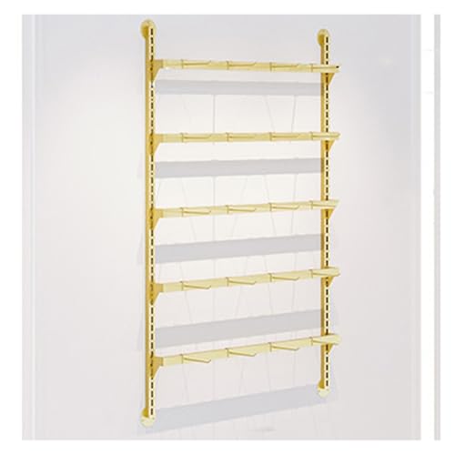 WIGING An Der Wand Montiert Unterwäschegeschäft BH Display-Rack, 5 Ebenen Werbung Ladengeschäft Lagerregal Für Socken, Zubehör, Handyhülle, Strumpfbox, Schmuckstücke(120x150cm)