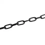 Fixman 772588 Mit Japanlack überzogene Kette, schwarz