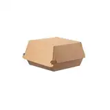 DeinPack Take Away Burger Box 300 Stück I Burgerboxen mit Klappdeckel I Hamburger Box aus karton I to Go Burger Verpackung 11 x 11 x 8 cm I biologisch abbaubar