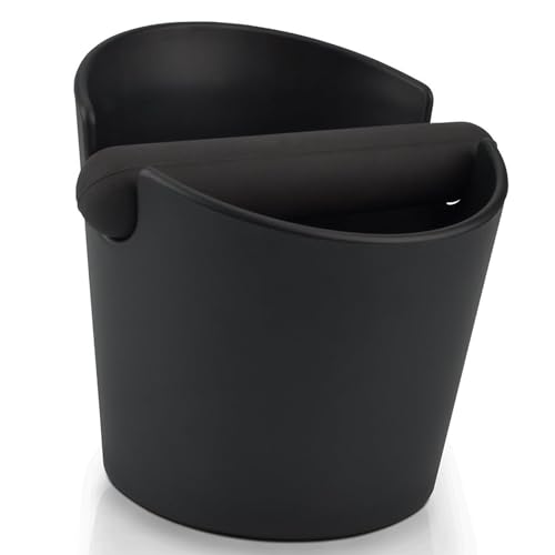 Abklopfbehälter für Siebträger Knock Box Barista Zubehör Kaffeesatz Abschlagbehälter Espresso Knockbox Sage Klopfbox Abschlagbox Trester Kaffeabklopfer mit Abnehmbarer Abklopfstange Gummi