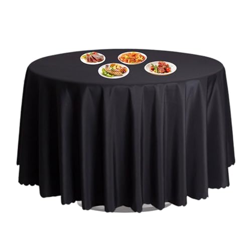 Große runde Tischdecke, runde Tischdecke | Festival 63 Zoll (163 cm) leichter Körper für Tische, Wäschesoloken, Restaurantbankartikel, Gastronomiezubehör für Gastronomie