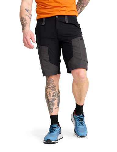 RevolutionRace RVRC GP Shorts für Herren, strapazierfähige und belüftete Wandershorts für alle Outdoor-Aktivitäten, Jet Black, M