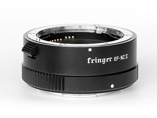 Fringer EF-NZ II Objektivadapter Autofokus Ring Eingebaute elektronische Blende Kompatibel mit Canon EOS EF Objektiv auf Kompatibel mit Nikon Z Mount Kamera ZFC Bajonett Zf Z9 Z8 Z7II Z6 Z50 Z7 Z6II