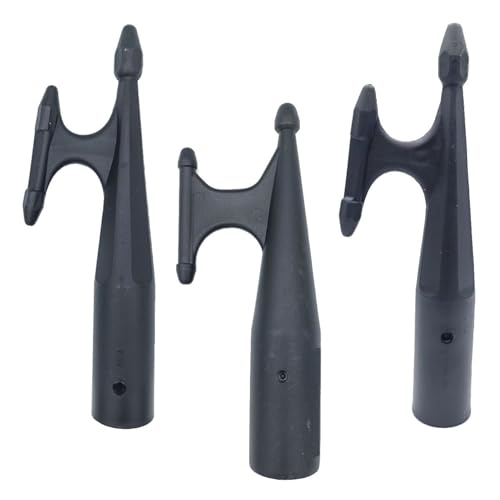 Glac Store® Schwarzer Akkordhaken aus strapazierfähigem ABS-Kunststoff Nylon Haken für Seefahrer Halbseefahrer Anlegeplatz Boote Yacht Kajak Loch 25 30 35 mm (35 mm)