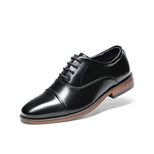 Bruno Marc Schnürhalbschuhe Jungen Anzugschuhe Derby Oxford Hochzeit Schuhe SCHWARZ SBOX2328K-E Größe 30 (EUR)