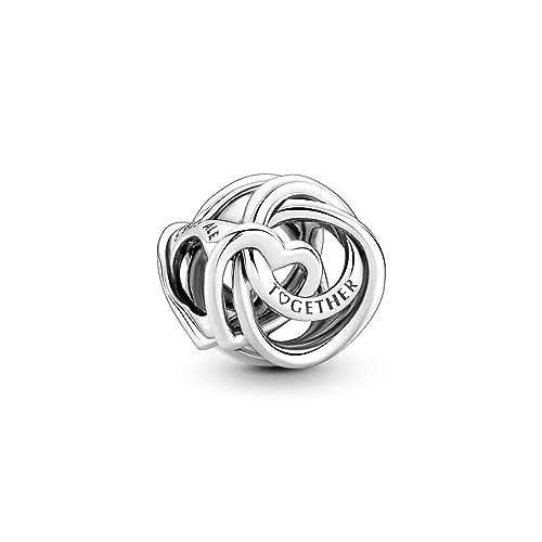 Pandora Charm "Always Together" Verschlungene Herzen Silber 791507C00