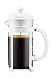 Bodum 1908-913 Java Kaffeebereiter, 8 Tassen, 1 L, Mehrlagig, weiß, 10,6 x 16,3 x 24,5 cm