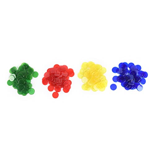 PiurUf Jetons 50 stücke 1,5 cm 4 Farben zufällige Farbe Kunststoff Jetons Chips