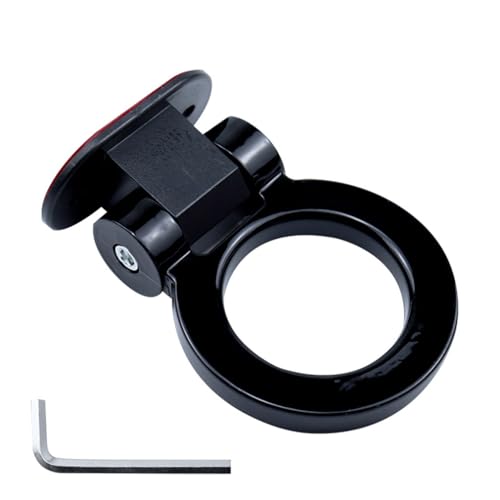 LUGIWN Auto Styling Anhänger Haken Aufkleber Dekoration,Kompatibel mit Isuzu D-MAX MU-X,Auto Dekoration,1-Black
